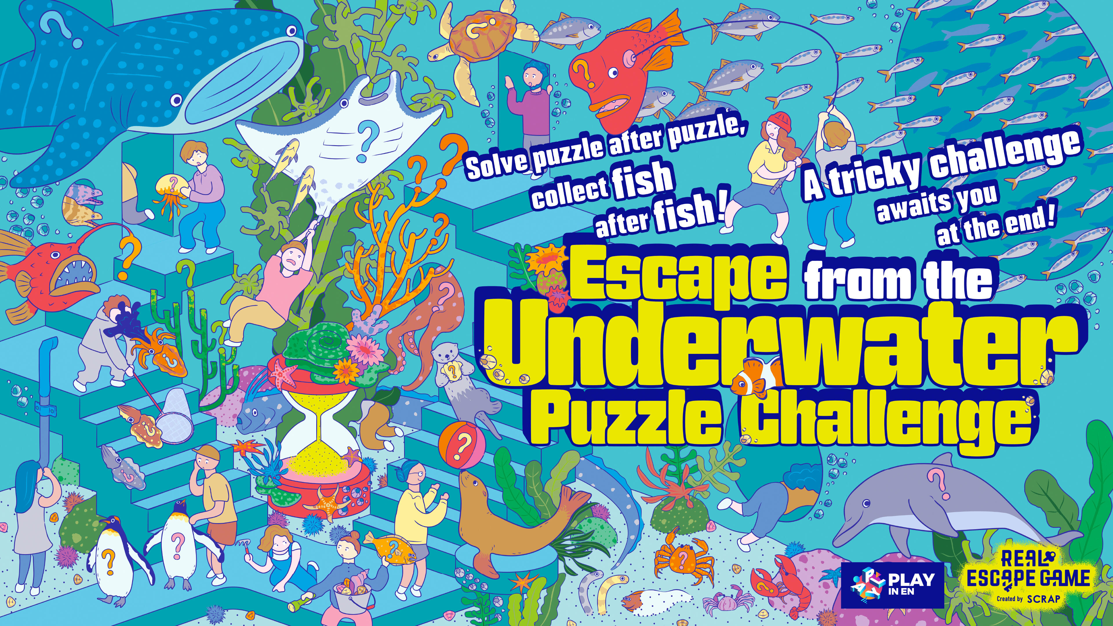 Escape from the Underwater Puzzle Challenge